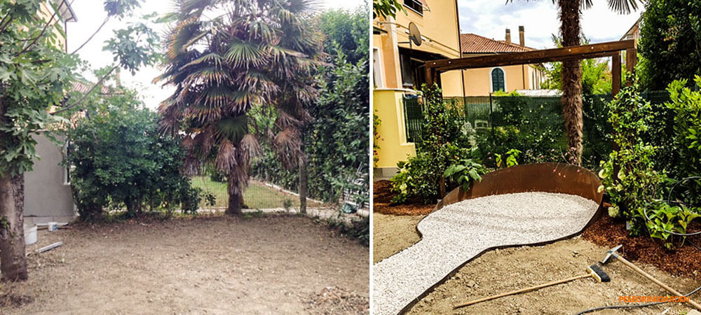 come realizzare un giardino - creare un percorso