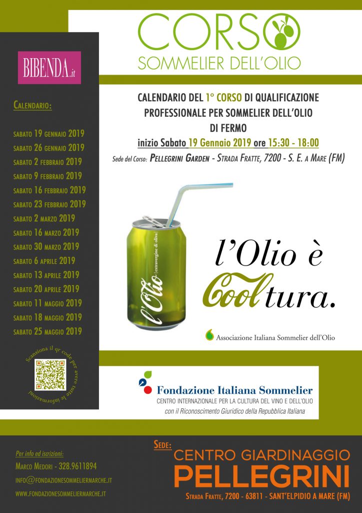 corso sommelier olio centro giardinaggio pellegrini
